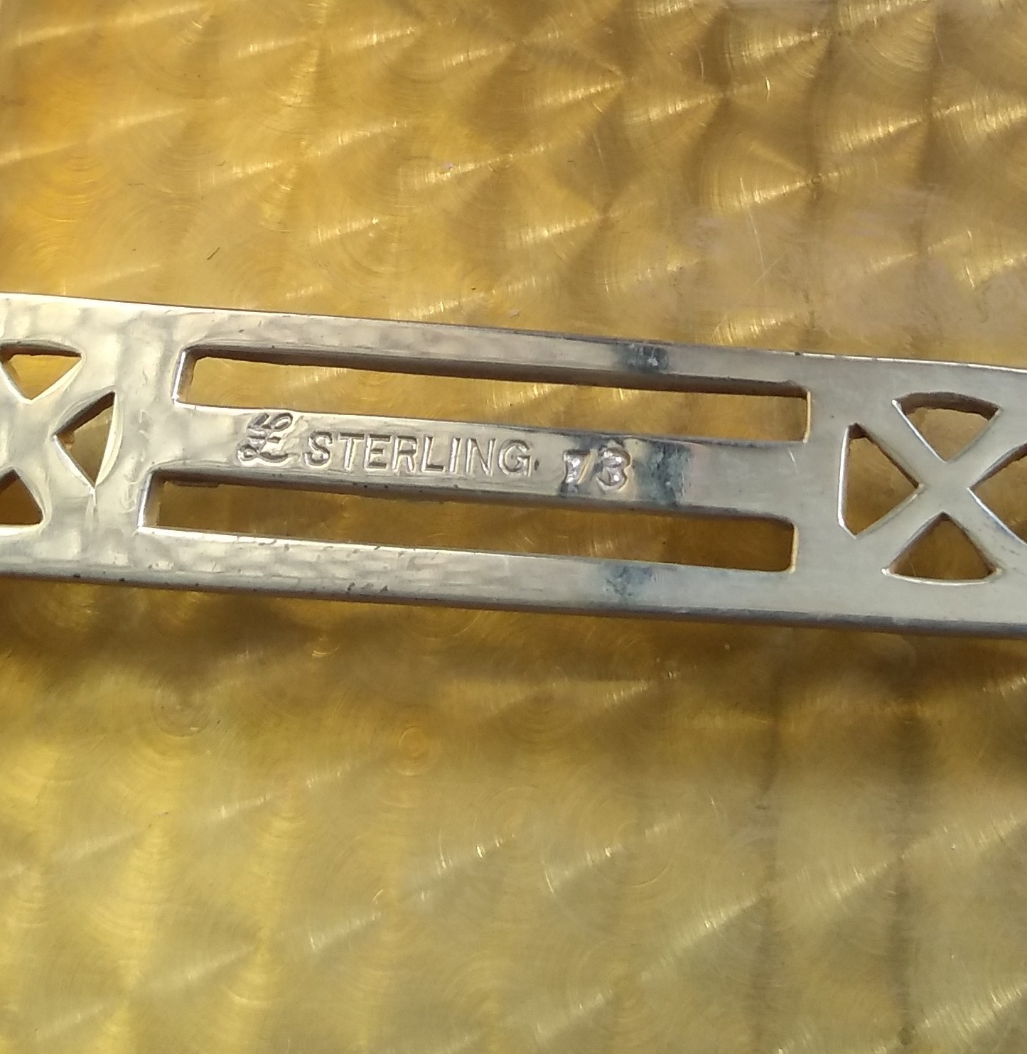 Vintage 1930s Sterling Silver 97.9g Cigarette Case monogrammed engraved art deco