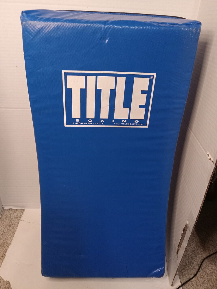 Title Boxing Pro Punch Shield Blue Curved Body Shield