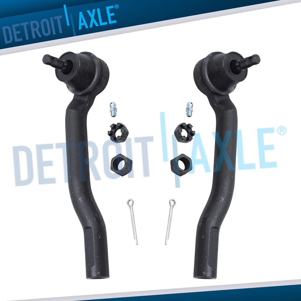 Pair Front Outer Tie Rod End Link for 2007-2010 2011 Nissan Versa 2009-2014 Cube