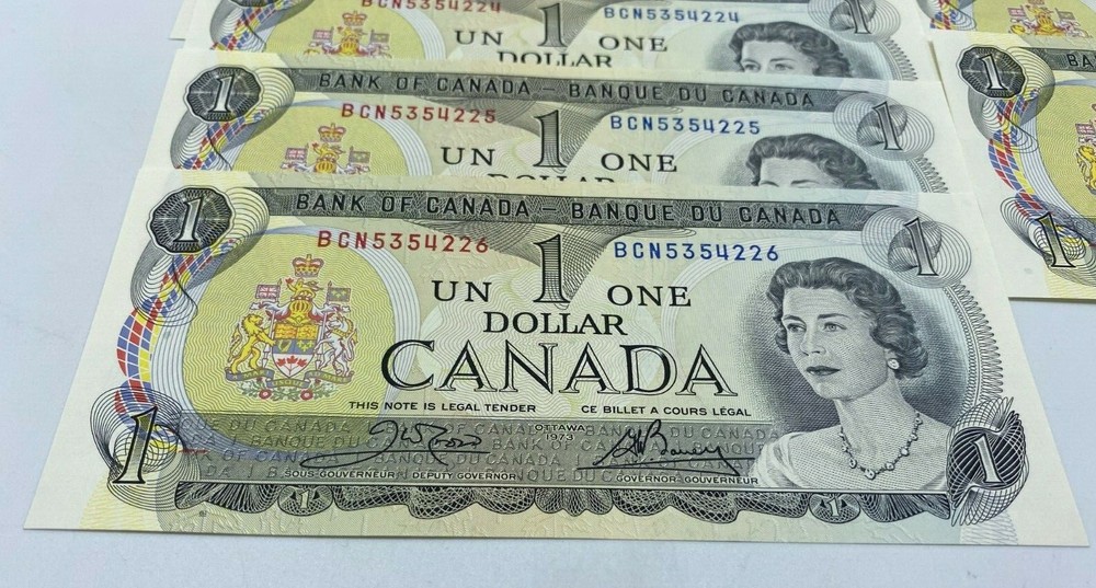 ONE 1973 Crow Bouey BCN Prefix 1$ GEM UNC Consecutive Note ONE NOTE ONLY