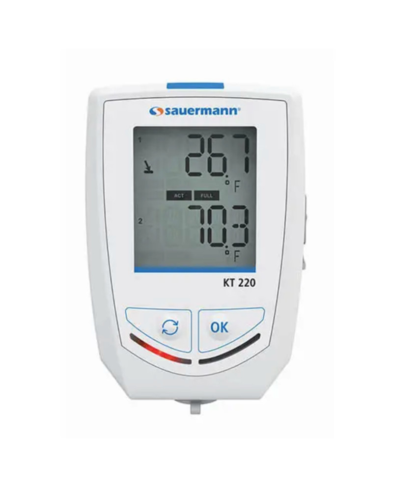 Sauermann KT 220-O Temp./Humidity/Curr./Volt./Impulsion/WP Data Logger