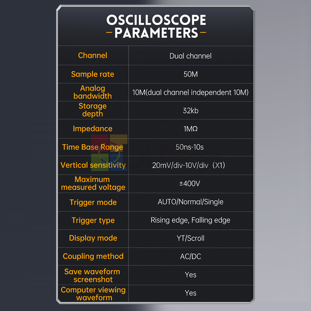 FNIRSI 2C23T Handheld Digital Oscilloscope /Multimeter Function Signal Generator