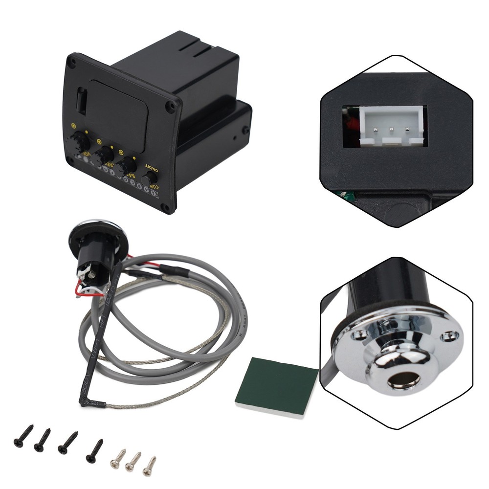 Guitar Pickup Tuner Accessories Equalizer System Exquisite Lightweight Preamp