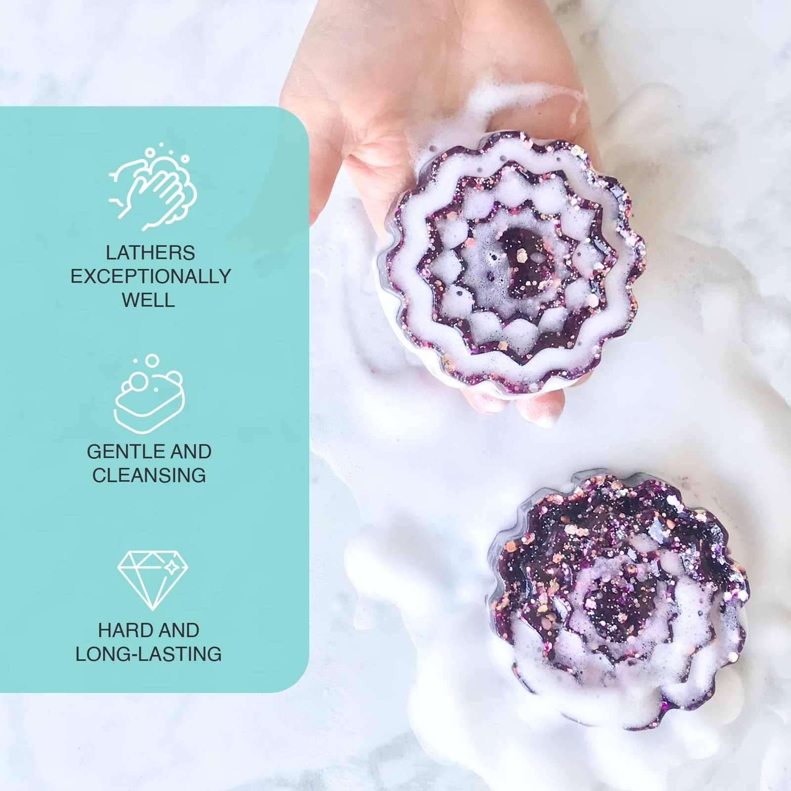 2LB Shea Butter Melt & Pour Soap Base - Detergent-Free Glycerin Soap Making