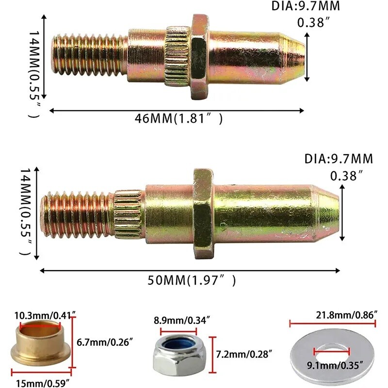 Door Hinge Pins Pin Bushing Kit For 99-07 Chevy Silverado GMC Truck SUV Car