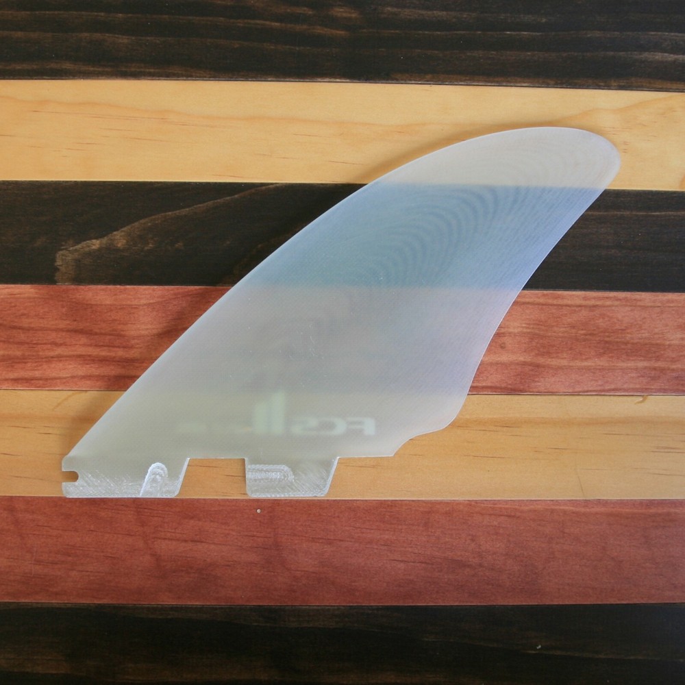 NEW FCS II Split Keel Quad Fin Set - Medium Clear
