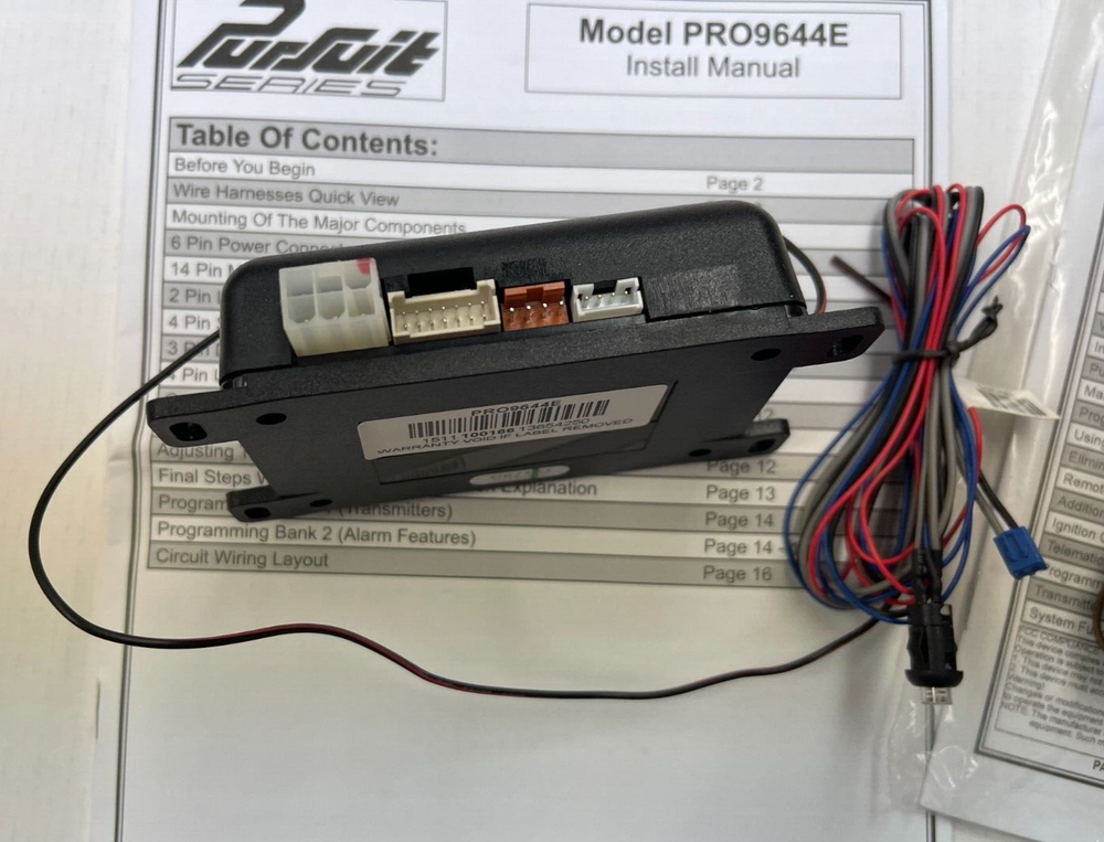 Pursuit PRO9644E Remote Start System Replacement Module PRO-9644E