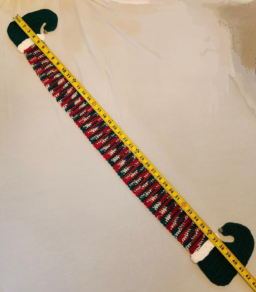 Handmade Crocheted Elf Legs Scarf