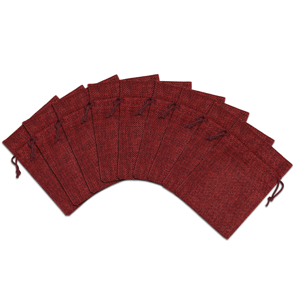 100 200 Wedding Favor Bags Hessian Burlap Jute Gift Bag Jewelry Drawstring Pouch