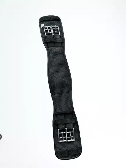 Comfortable Dressage Girth Elasticated Both Ends Black.