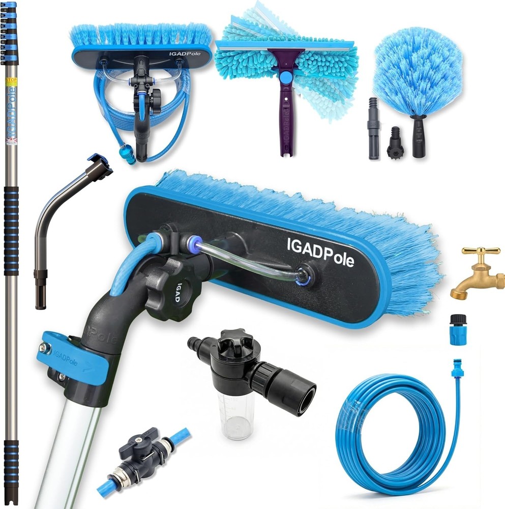 Ultimate 28 FT Water-Fed Pole System for Efficient Exterior High- Cleaning