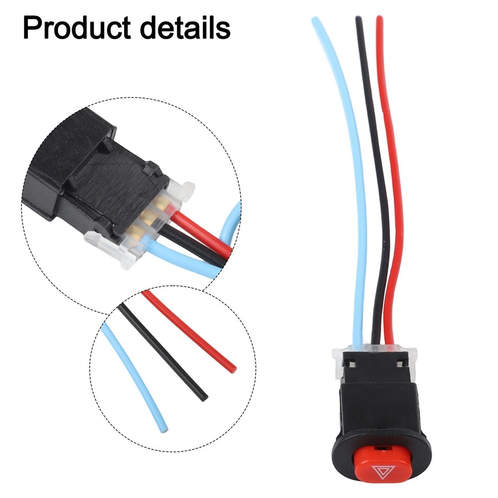 Switch Plastic Scooter 40x25mm Accessories Double Flash Lamp
