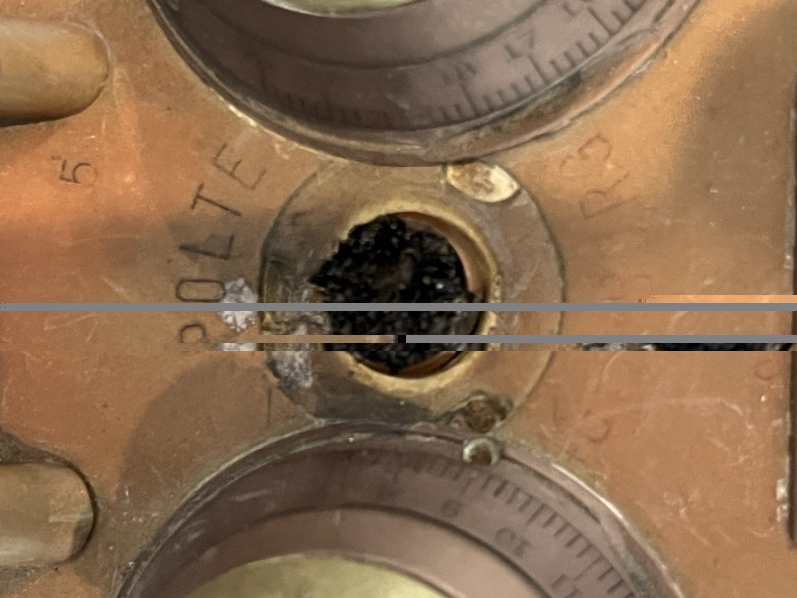 Antique WWI German Trench Art Desk Set Artillery Shell Fuse Ink Wells/Pen Holder