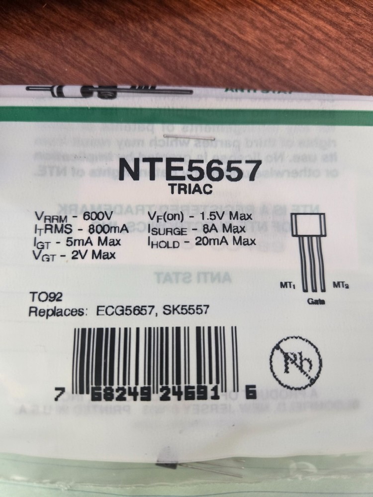 NTE5657 TRIAC