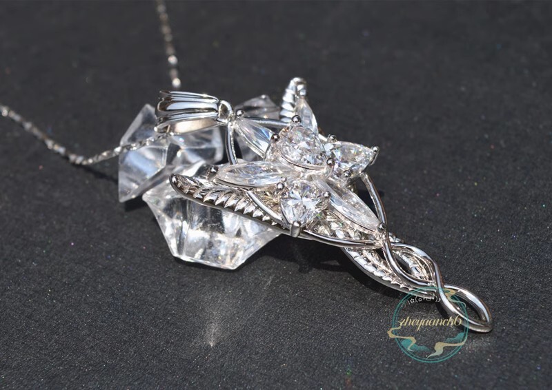 Arwen Lord of The Rings Evenstar Pendant Necklace S925 Silver Jewelry Gift New