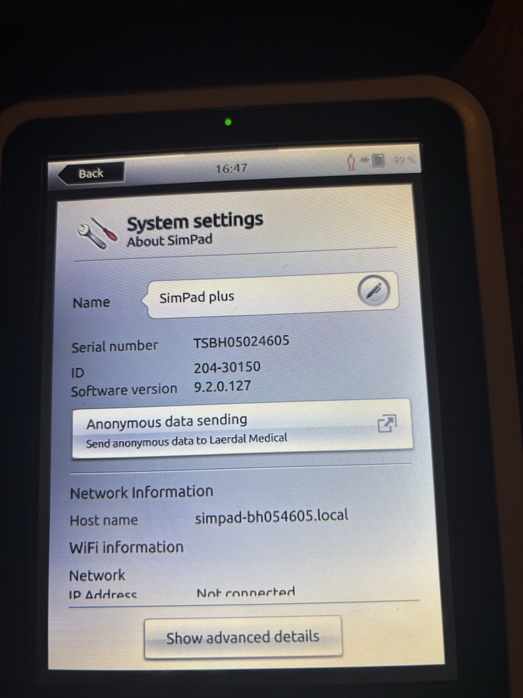 2 Laerdal SimPad Patient Simulators Controller with Cases (Model #: 204-30150)