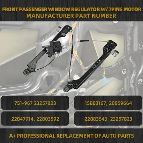 Power Window Regulator with Motor Front Right 7PINS Front Passenger Side