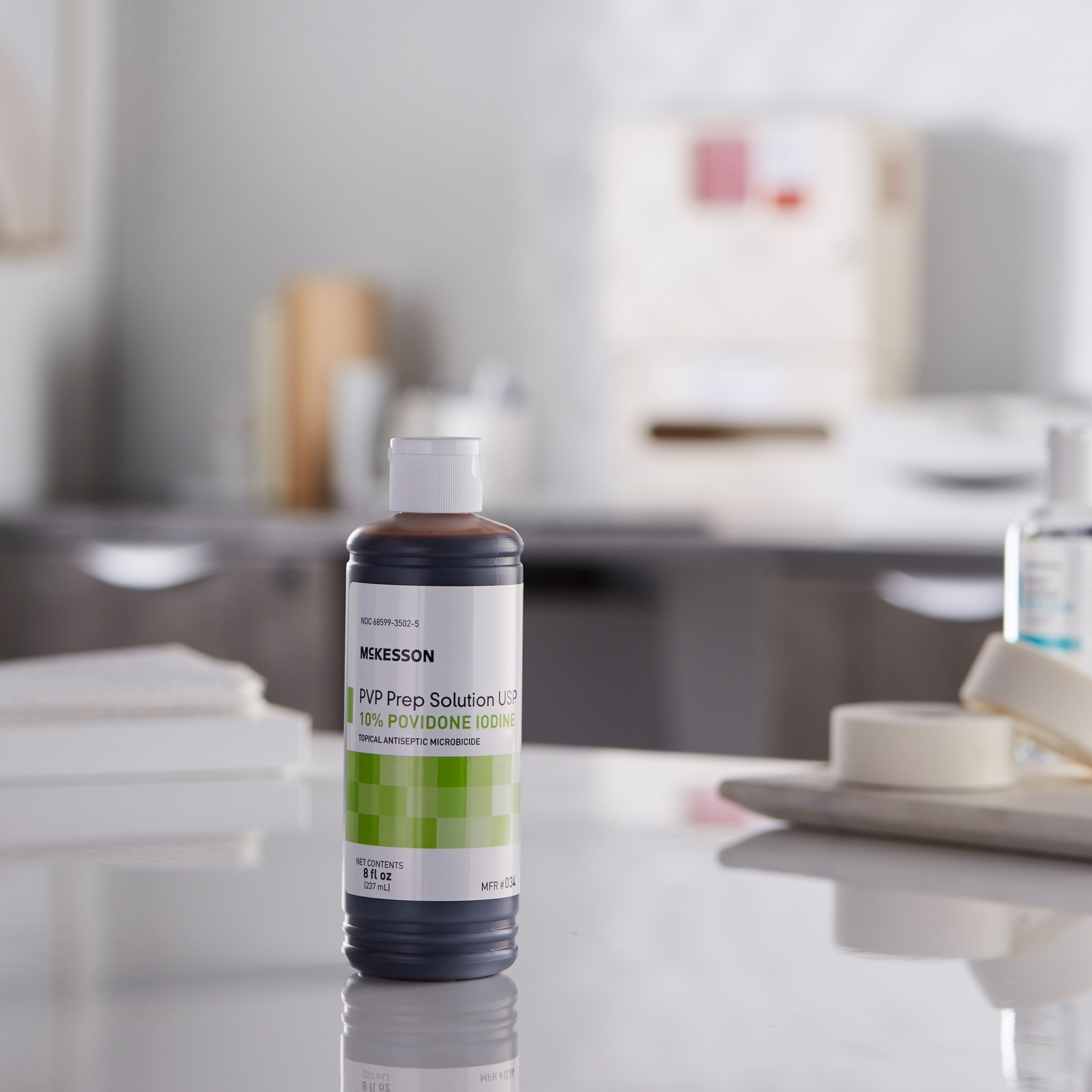 McKesson PVP Prep Solution 10% Povidone-Iodine 8 oz. Flip-Top Bottle 1 Each 034