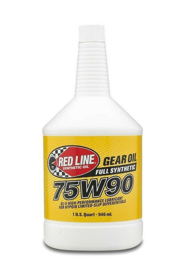 Red Line Fully Synthetic 75W90 GL-5 Gear Oil for Differentials (1-Quart Bottle)