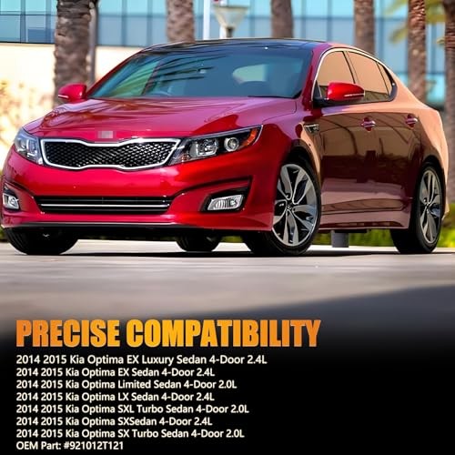 Left Headlight Assembly for 2014-2015 Ki-a Optima, [8-Pin & 10-Pin Driver Side