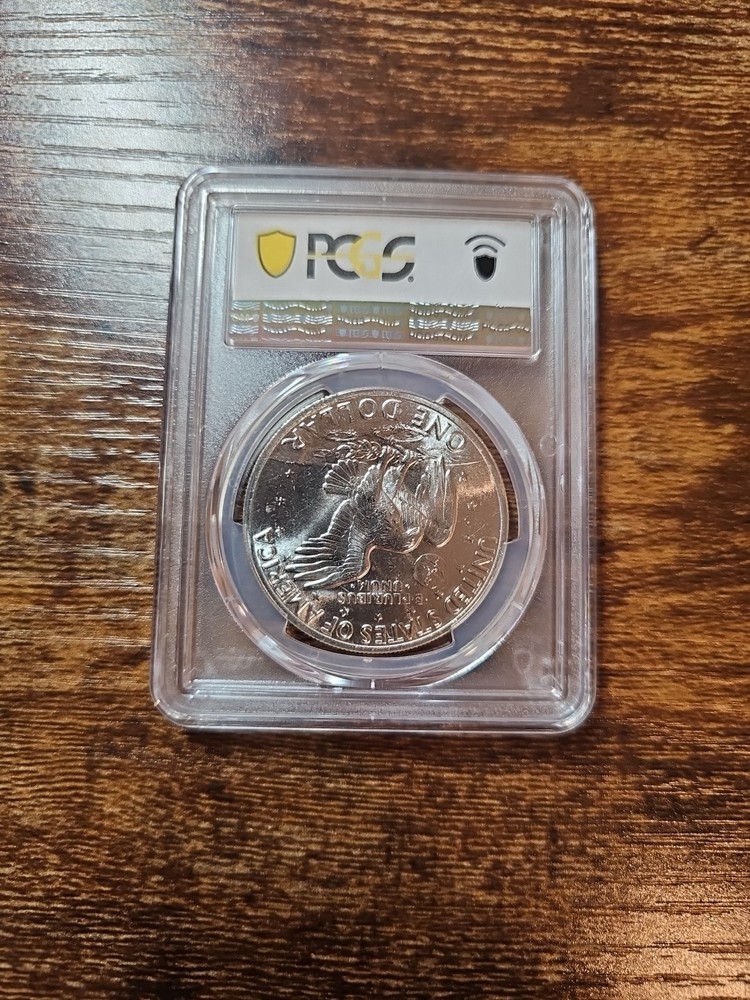 1971-S $1 PCGS MS65 MS 65 Eisenhower "Ike" Silver Dollar 40%