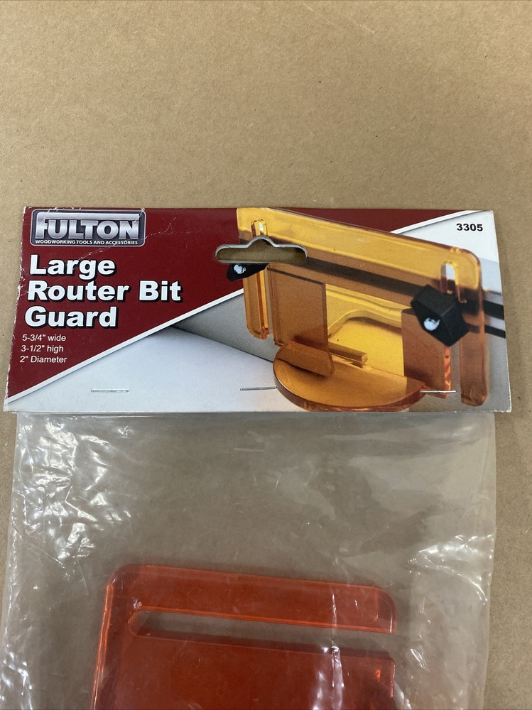 FULTON 3305 large Router Bit Guard Kit w/Mounting Hardware