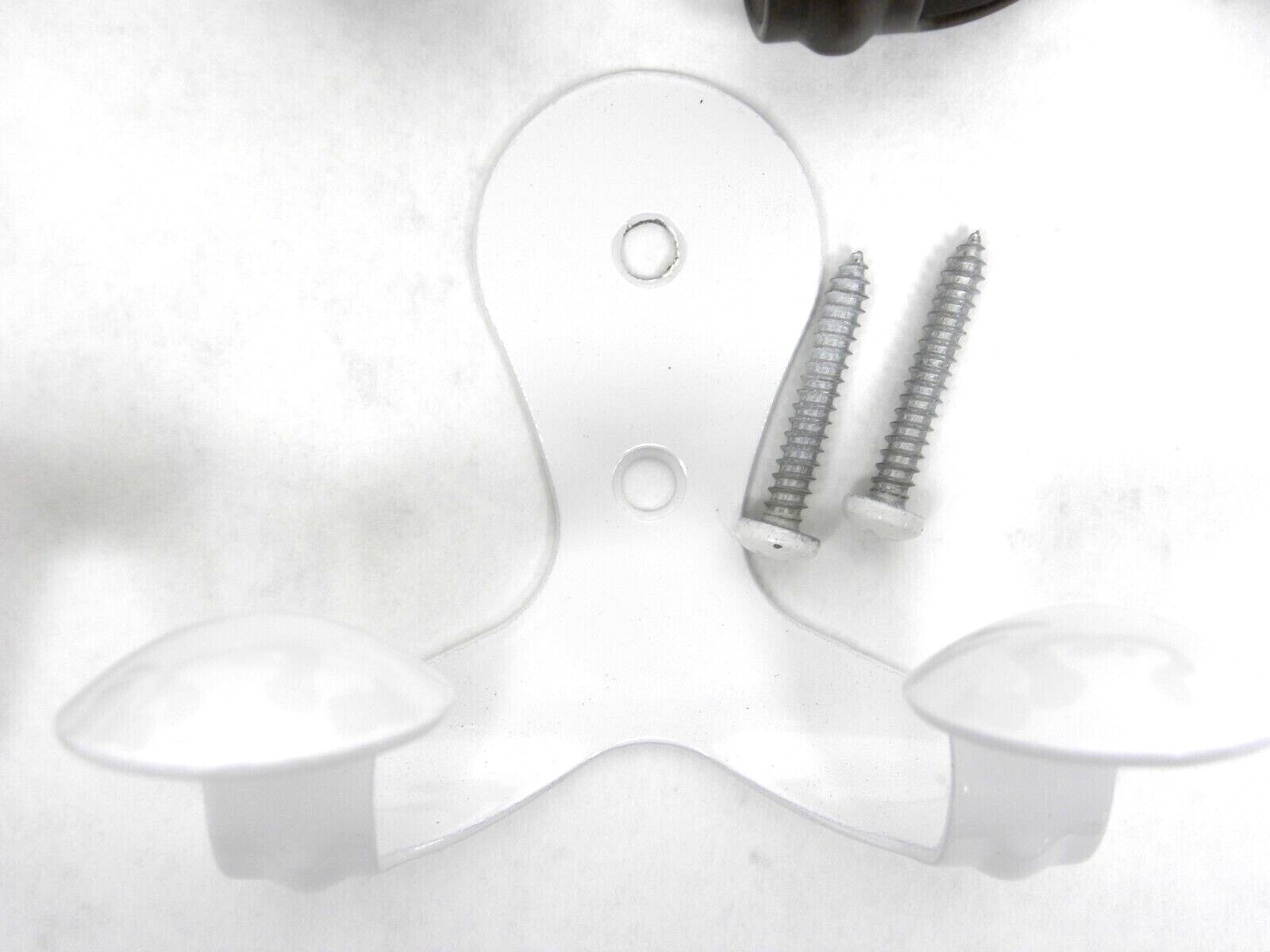 4 Pieces- FENIX Smart Hook Double Garment Friendly Clothes Coat Towel 2-Hooks