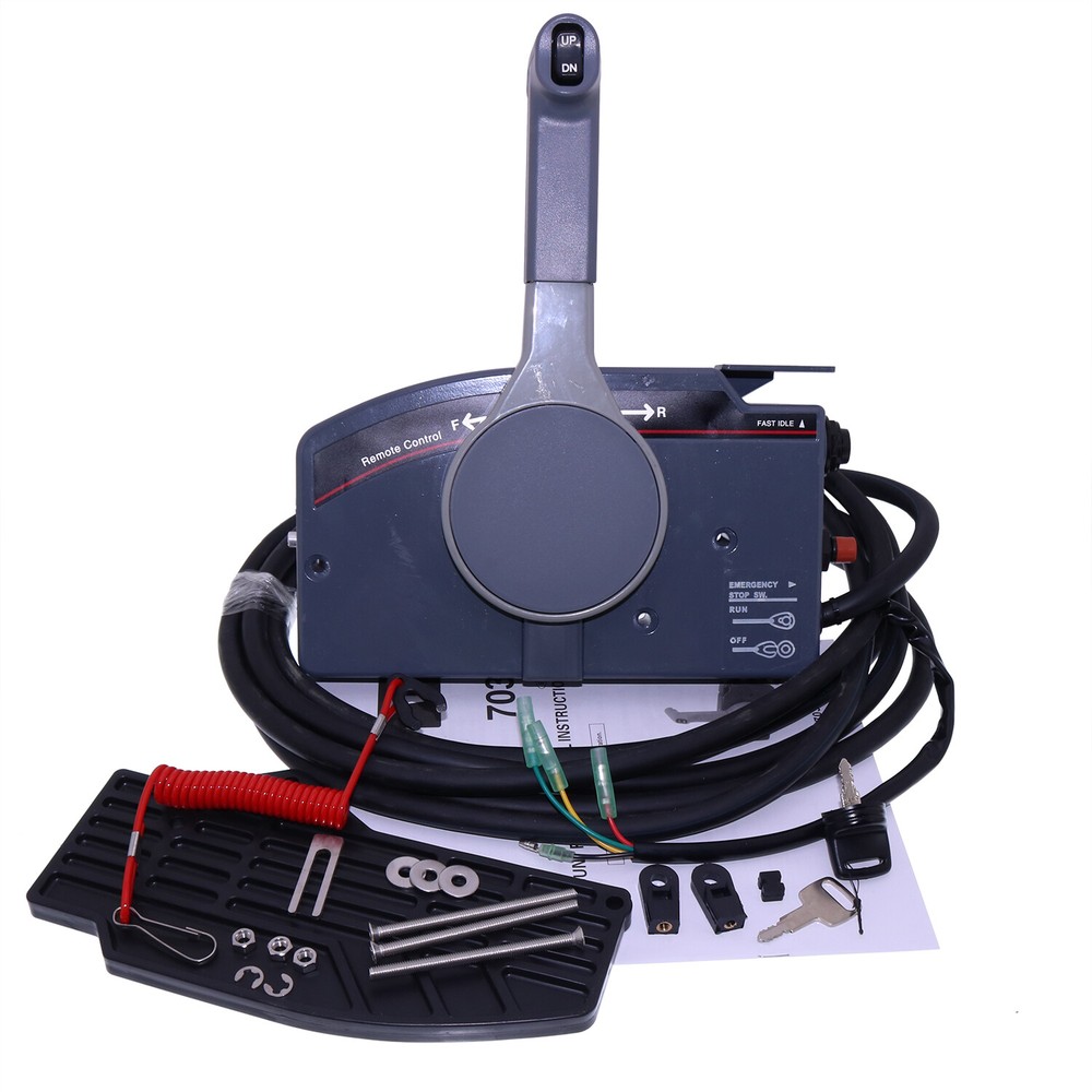 Boat Outboard Remote Control Box for Yamaha 10Pin Cable LEFT Side PUSH Throttle