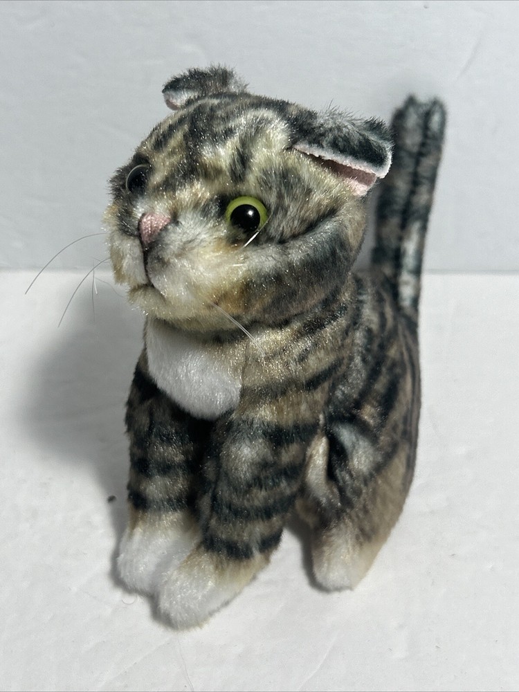 Mini Tabby Cat Finger Puppet 6 inches