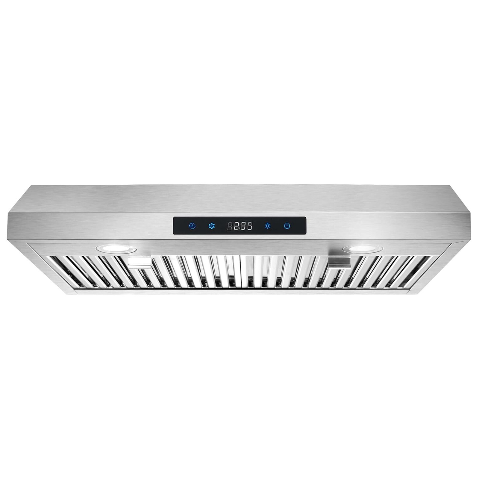 30 inch Kitchen Under Cabinet Range Hood 600CFM Stainless Steel 3-Speed Touch