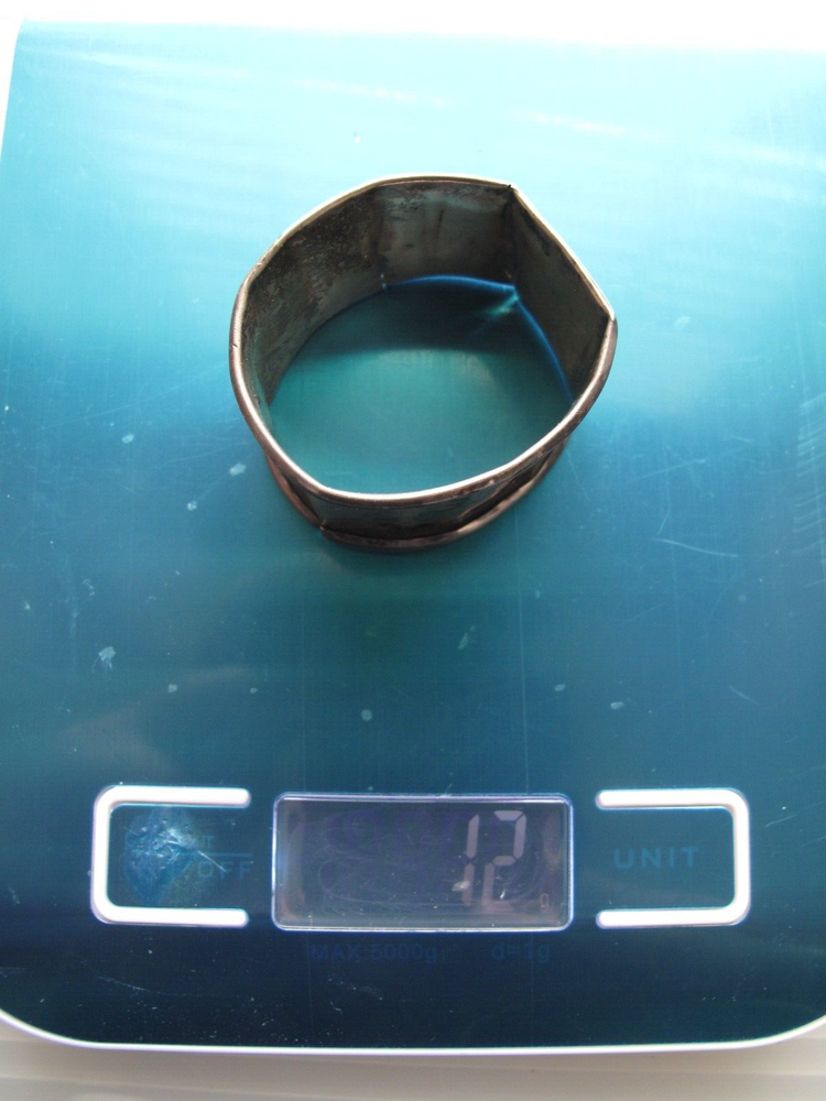 Silver napkin ring - Abrahams & Co - Birmingham 1920 - engraved Basil King