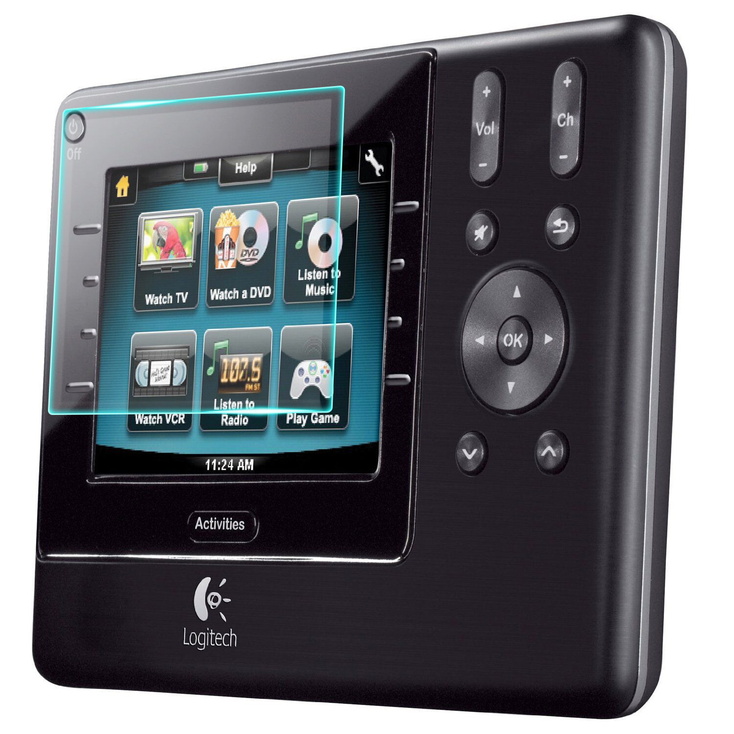 Crystal Clear Screen Protector for Harmony 1100 Remote MP3