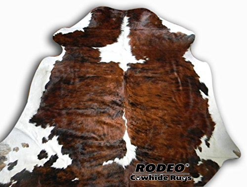 Superior quality brindle Cowhide Rug size approx 6x7 ft