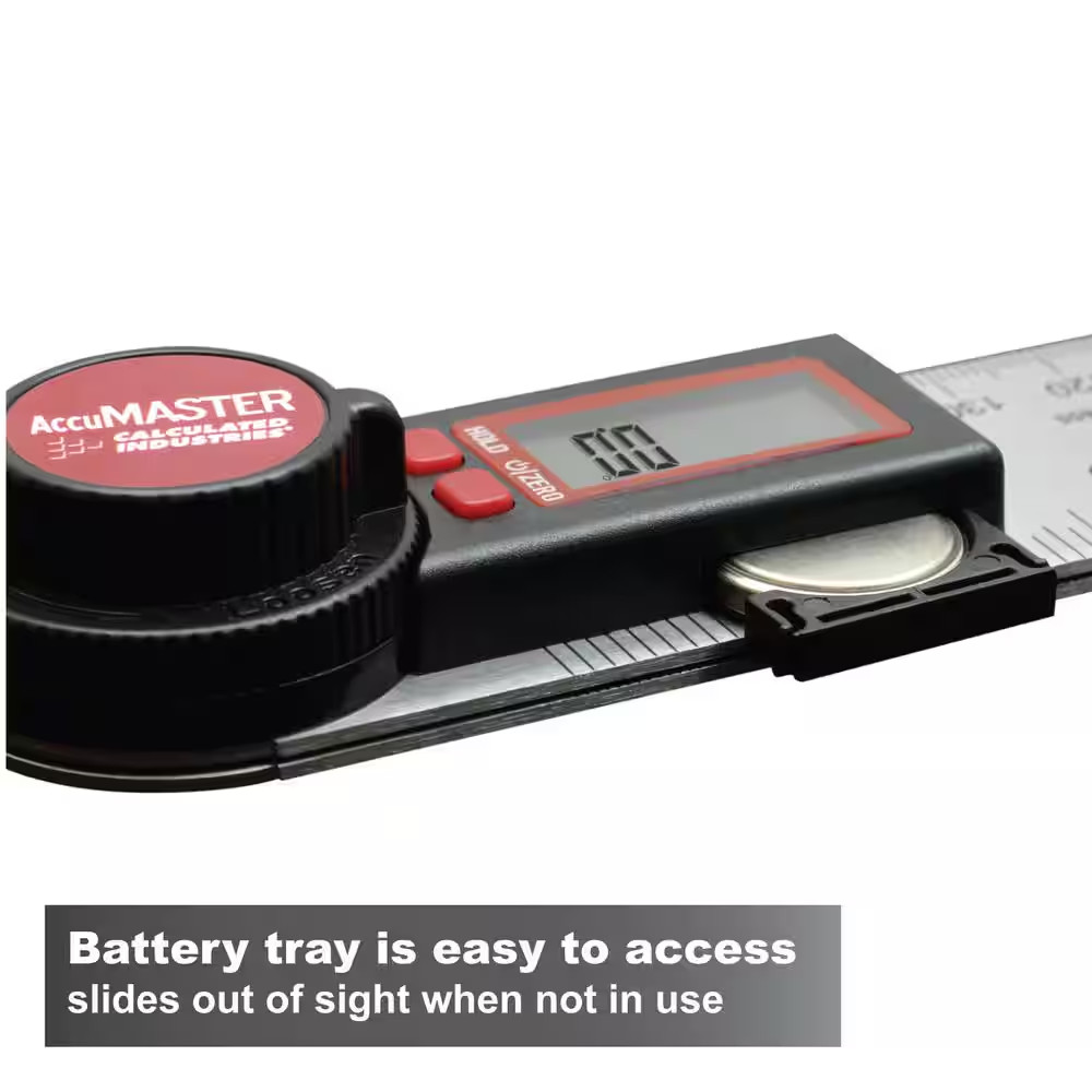 Accumaster Digital 7 In. Angle Finder Protractor & Ruler – Electronic Measuring