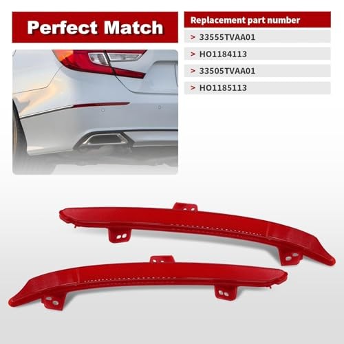 Left and Right Rear Bumper Reflector Light Tail Lamp Case Compatible with