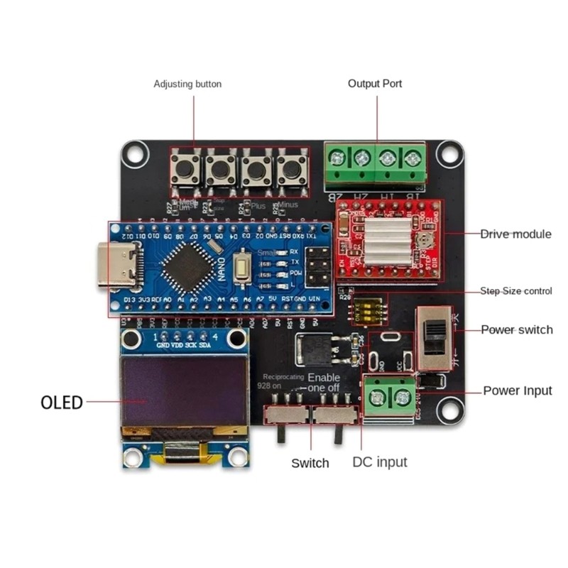 Advanced Chip Stepper Motor Control Module Board For Automation