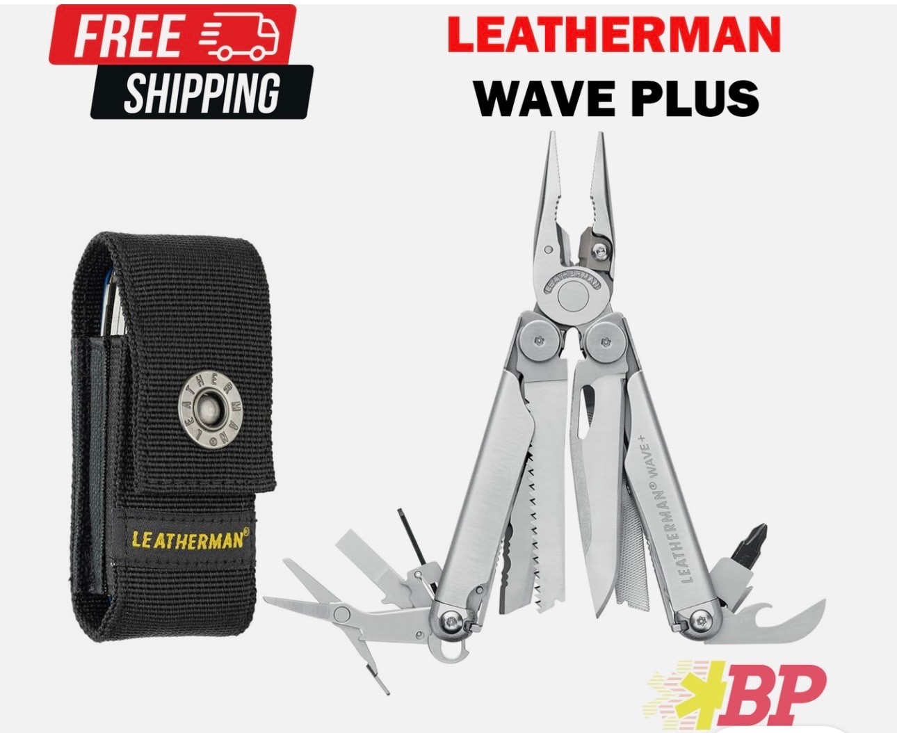 Leatherman Wave Plus 832531 Multi-Tool 18-in-1 Function Nylon Stainless Steel