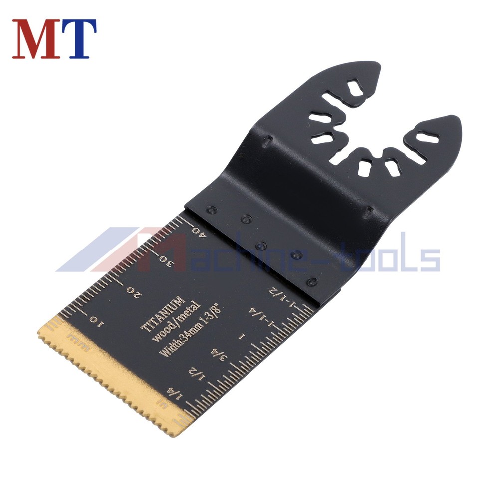 16 Pack Titanium Oscillating Saw Blades Kit Multi Tool Cutting Blades