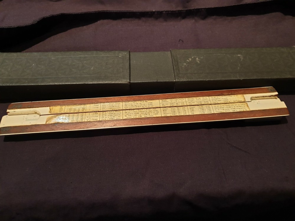 A G Thornton vintage slide rule including case - good condition