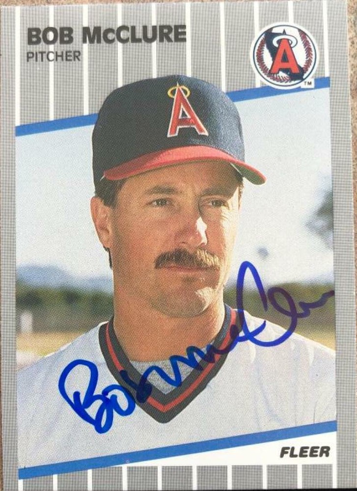 Bob McClure Autographed 1989 Fleer Update #U-14