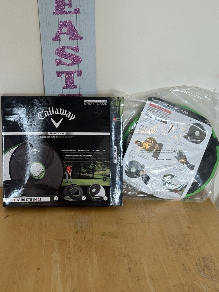 Callaway Triple Chip Golf Chipping Net Practice Trainer 3 Target