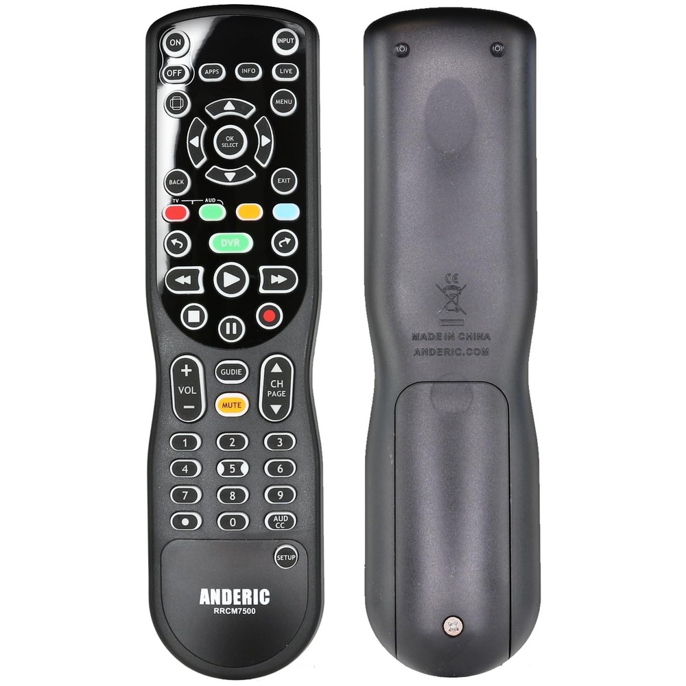 ANDERIC RRCM7500 for Channel Master DVR Remote Control Universal (v4)