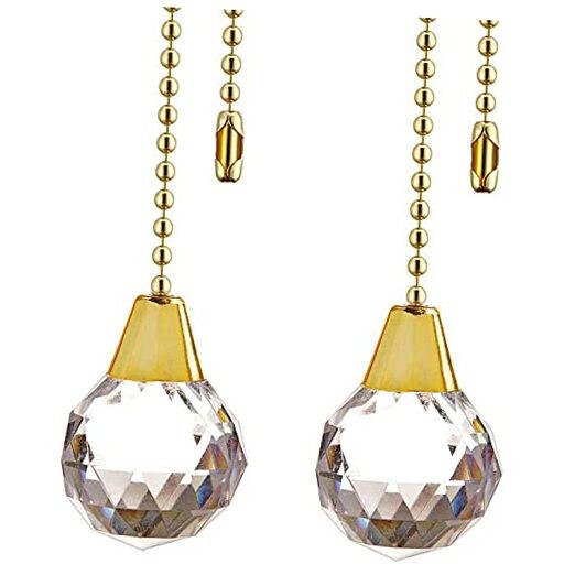 Ceiling Fan Pull Chain Chain Extender Extension for Ceiling Light Fan Gold