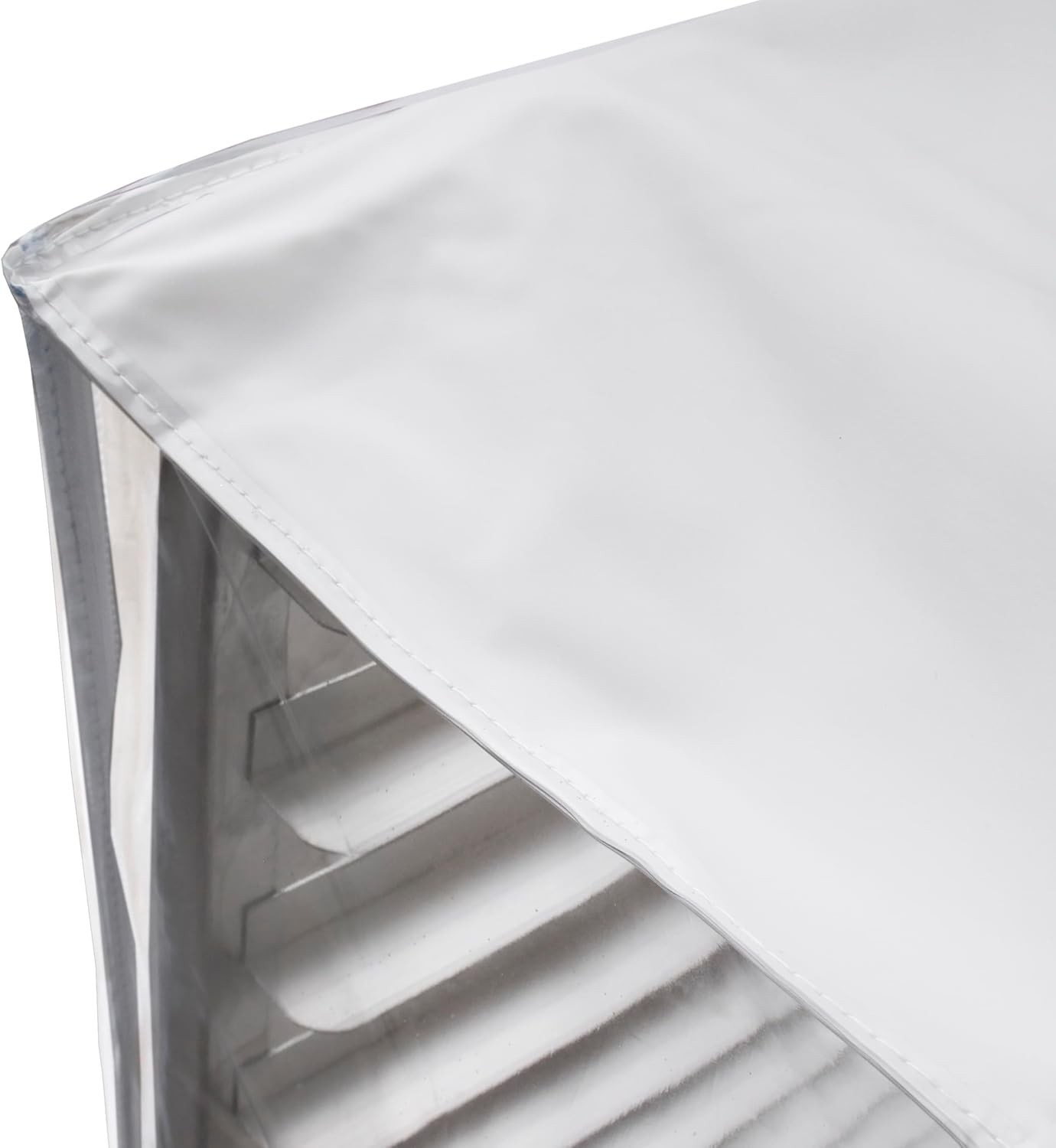 10-Tier Commercial-Grade Clear Sheet Pan Rack Cover for Bakeries - Easy Access