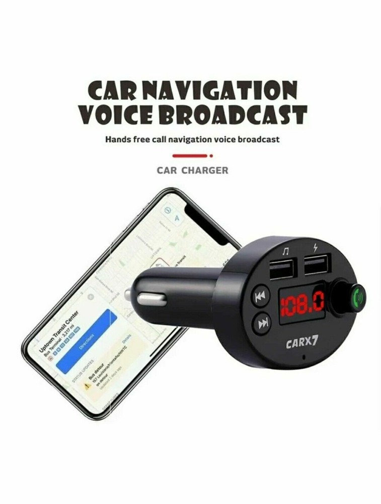 In Car Bluetooth FM Transmitter Radio MP3 Wireless Adapter Car USB Phone Charger