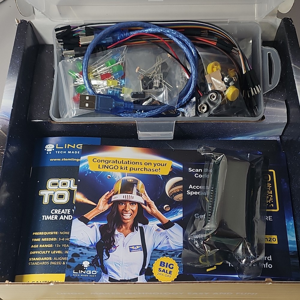 LINGO Countdown to Launch STEM Rocket Educational Kit with Electronic Components