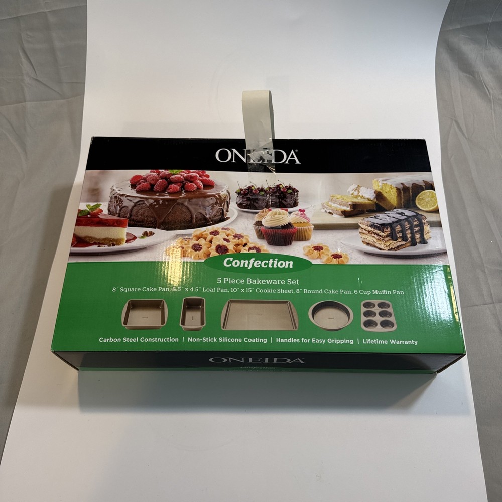 Oneida Confection 5 Piece Bakeware Set New