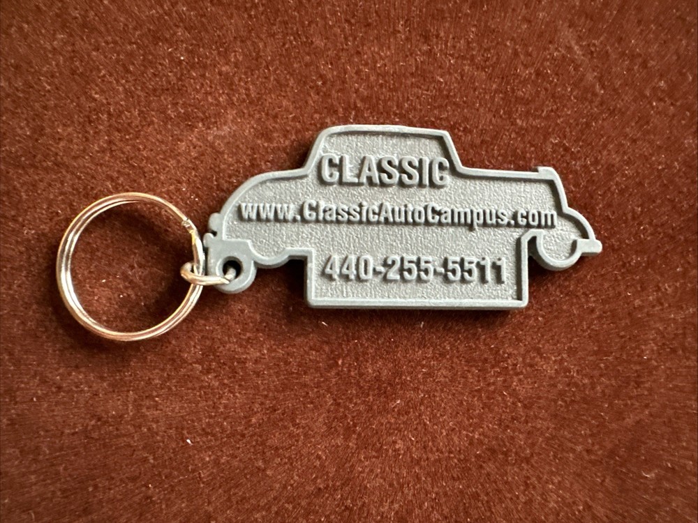 Classic Auto Campus Metal Key Ring
