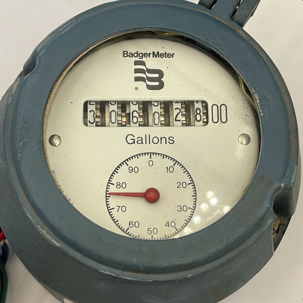 BADGER METER 58232-4 MODEL ECA ELECTRIC CONTACTING REGISTER TOTALIZER