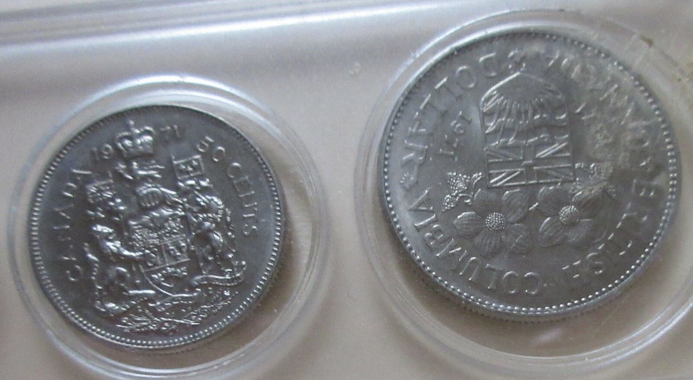 1971 Canada Year Set. 6 UNC COINS RJ